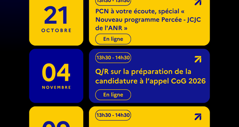 Evènements du PCN ERC - S2 2025